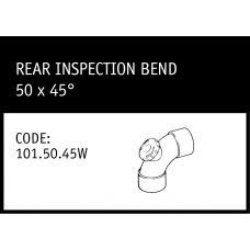 Marley Solvent Joint Rear Inspection Bend 50 x 45° - 101.50.45W